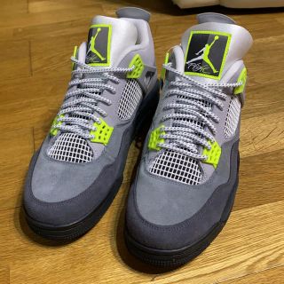 ナイキ(NIKE)のAIR JORDAN 4 RETRO NEON(スニーカー)