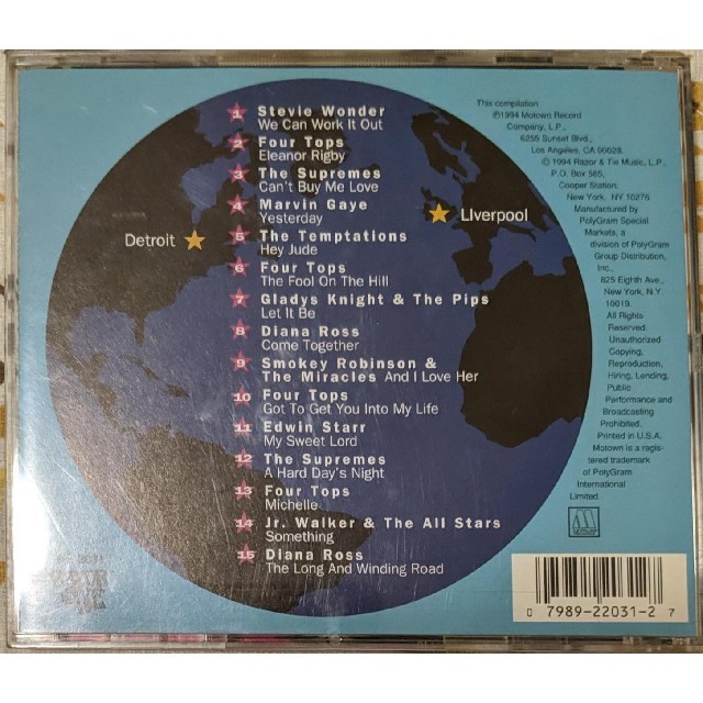 MOTOWN sings The Beatles / COME TOGETHER エンタメ/ホビーのCD(R&B/ソウル)の商品写真