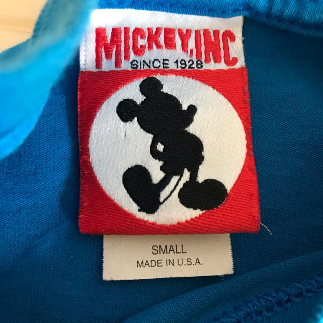 Disney(ディズニー)のディズニー Tシャツ ヴィンテージ古着 ミッキー バックプリント USA製 メンズのトップス(Tシャツ/カットソー(半袖/袖なし))の商品写真