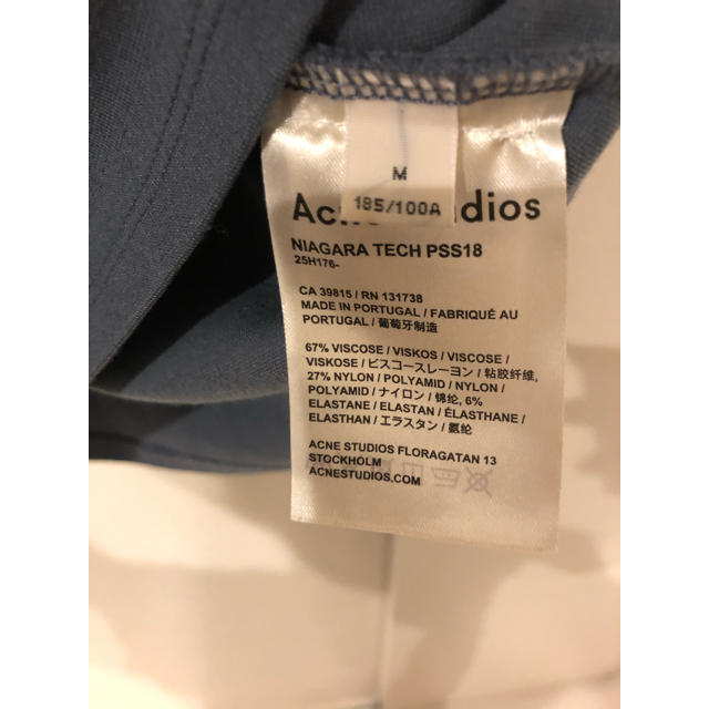 ACNE(アクネ)のAcne studios Tシャツ tomorrow land M 無地 ブルー メンズのトップス(Tシャツ/カットソー(半袖/袖なし))の商品写真