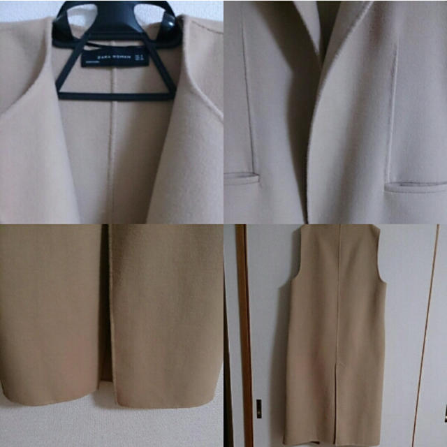 ZARA - ZARA ウールロングベストの通販 by ムーショップ|ザラならラクマ
