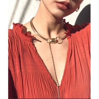 アメリヴィンテージ(Ameri VINTAGE)のAMERI 新品未使用★CIRCLE CHOKER ゴールド★(ネックレス)