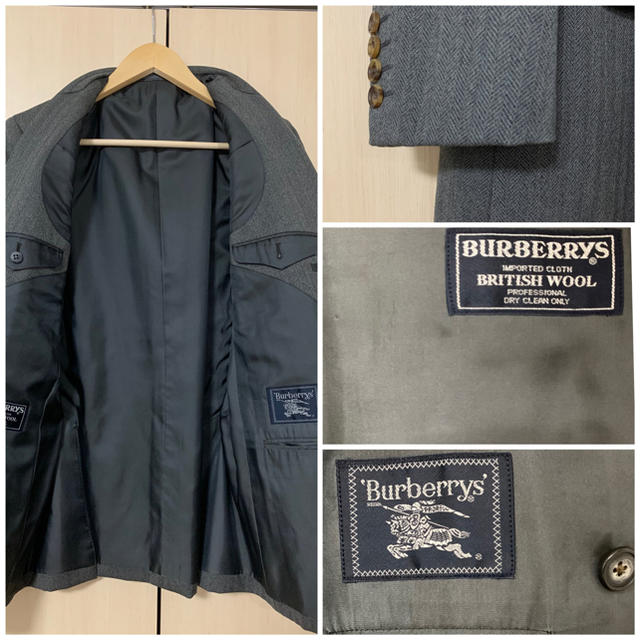 BURBERRY(バーバリー)の【超美品 定価18万】BURBERRY スーツ セットアップ ダブル グレー メンズのスーツ(セットアップ)の商品写真