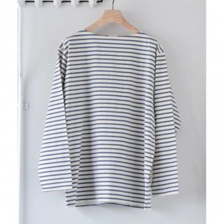 コモリ(COMOLI)のcomoli 20ss ボーダーボートネック サイズ 1 (Tシャツ/カットソー(七分/長袖))