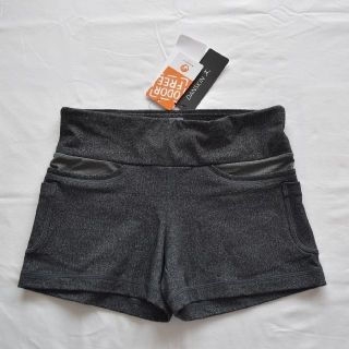 DANSKIN ダンスキン ショートパンツ ブラックミックス L 新品タグ付(ヨガ)