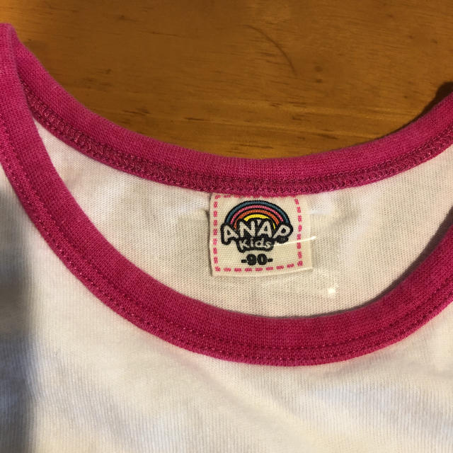 ANAP Kids(アナップキッズ)のANAP KIDS 90㎝　ワンピース　チュニック　ノンスリーブ キッズ/ベビー/マタニティのキッズ服女の子用(90cm~)(Tシャツ/カットソー)の商品写真