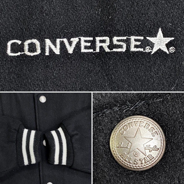 CONVERSE(コンバース)の【CONVERSE】コンバース スタジャン フルスナップ ビッグワッペン/M レディースのジャケット/アウター(スタジャン)の商品写真