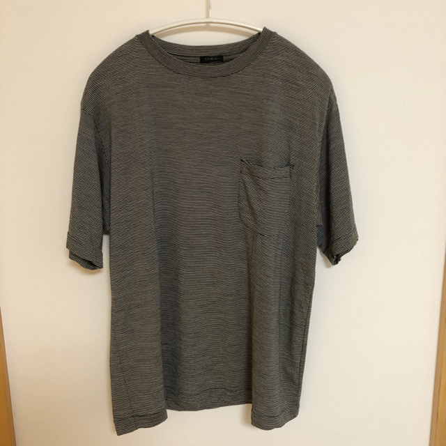 COMOLI(コモリ)のcomoli 19ss ウール天竺クルーネック ボーダー サイズ1 メンズのトップス(Tシャツ/カットソー(半袖/袖なし))の商品写真