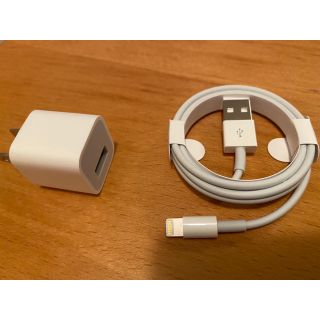 アイフォーン(iPhone)のiPhone 正規品　電源アダプタ　ケーブル(変圧器/アダプター)