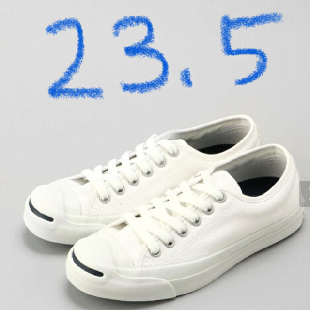 CONVERSE(コンバース)の新品　コンバース　ジャックパーセル　CONVERSE ホワイト　23.5cm  レディースの靴/シューズ(スニーカー)の商品写真