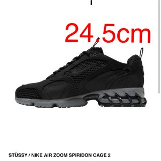 ナイキ(NIKE)のSTUSSY NIKE AIR ZOOM SPIRIDON CAGE 2(スニーカー)