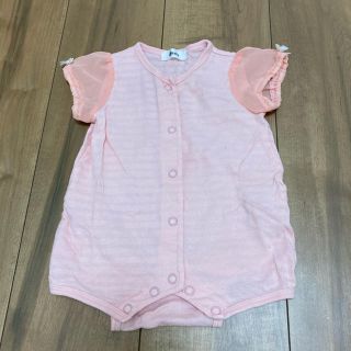 ベベ(BeBe)のピンク ロンパース ebay(ロンパース)