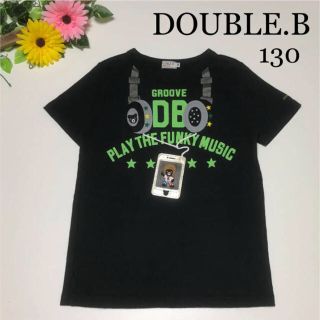 ダブルビー(DOUBLE.B)の3点専用！ミキハウス ダブルビー 半袖 Tシャツ だまし絵 ヘッドホン (Tシャツ/カットソー)