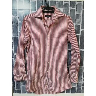 バーバリーブラックレーベル(BURBERRY BLACK LABEL)の希少★バーバリーブラックレーベル★レッドストライプシャツサイズ38(シャツ)