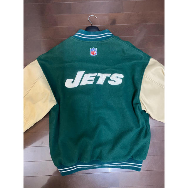 NIKE(ナイキ)の値下げ　NIKE NFL NY JETS スタジャン　90s  メンズのジャケット/アウター(スタジャン)の商品写真