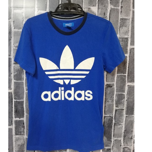 adidas(アディダス)の大人気！アディダスadidas ビッグロゴ★Tシャツトレフォイル★ブルー！ メンズのトップス(Tシャツ/カットソー(半袖/袖なし))の商品写真