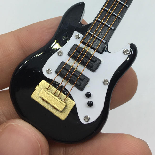 黒 ミニチュア エレキギター アコースティックギター ミニチュア楽器の通販 By あかむつ S Shop ラクマ