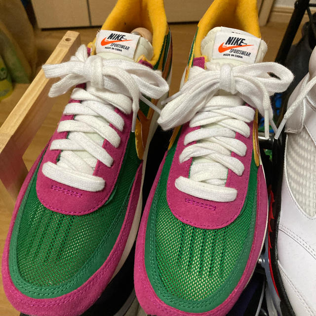 NIKE sacai LD waffle パイングリーン　27.5cm靴/シューズ