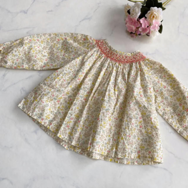 familiar(ファミリア)のボンポワン3☆12m キッズ/ベビー/マタニティのキッズ服女の子用(90cm~)(ブラウス)の商品写真