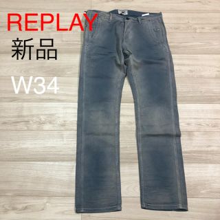 新品 REPLAY(リプレイ) BLACK DENIM  ジーンズ　W34