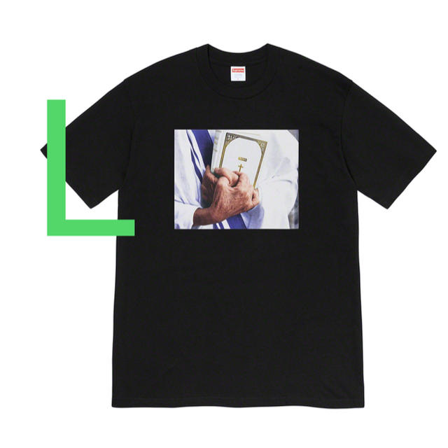 supreme bible tee 黒L  19aw