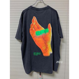 オフホワイト(OFF-WHITE)の新品【 OFF-WHITE 】HAND T-SHIRT XL オーバーサイズ(Tシャツ/カットソー(半袖/袖なし))