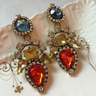 カラフル ビジュー ピアス(ピアス)