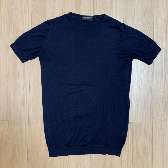 JOHN SMEDLEY(ジョンスメドレー)のジョンズメドレー　半袖ニット　丸首ニット　シーアイランドコットン メンズのトップス(Tシャツ/カットソー(半袖/袖なし))の商品写真