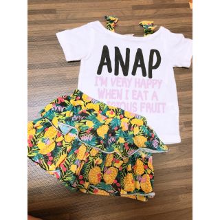 アナップキッズ(ANAP Kids)のANAP♡フルーツ柄セットアップ(Tシャツ/カットソー)