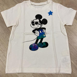 ミッキーマウス(ミッキーマウス)の未使用　ベルメゾン　ディズニー　ミッキー　半袖　Tシャツ　110 サングラス(Tシャツ/カットソー)