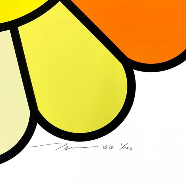 村上隆 Multicolor Double Face: Yellow エンタメ/ホビーの美術品/アンティーク(版画)の商品写真