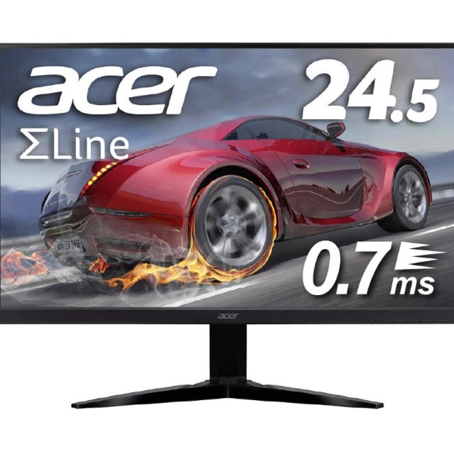 Acer(エイサー)のけい様専用　acer ゲーミングモニター　0.7ms 24.5インチ スマホ/家電/カメラのPC/タブレット(ディスプレイ)の商品写真