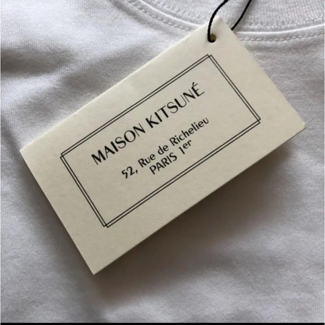 MAISON KITSUNE'(メゾンキツネ)の新品　メゾンキツネ　Tシャツ　ダブルフォックス　M メンズのトップス(Tシャツ/カットソー(半袖/袖なし))の商品写真