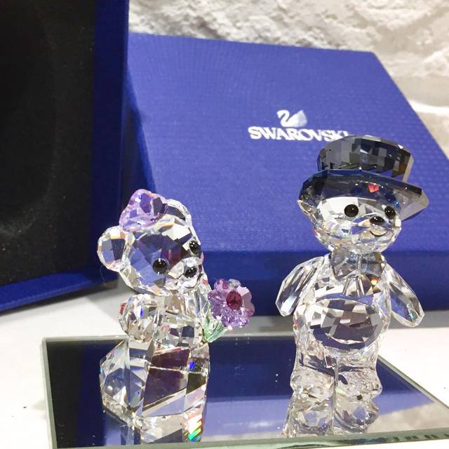 超美品 スワロフスキー swarovski YOU&I クリスベア クリスタルの通販 by ガパオ先生の部屋｜ラクマ