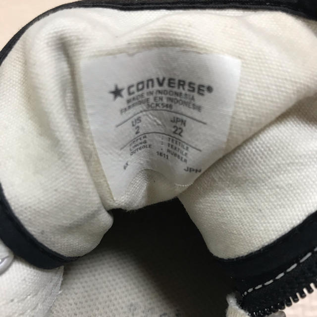 CONVERSE(コンバース)のCONVERSE  コンバース オールスター  ハイカット 黒 キッズ/ベビー/マタニティのキッズ靴/シューズ(15cm~)(スニーカー)の商品写真