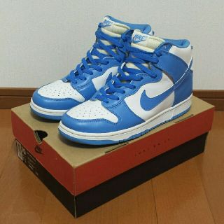 1999 NIKE DUNK HIGH LE (淡灰×濃紺)US10【QS2】