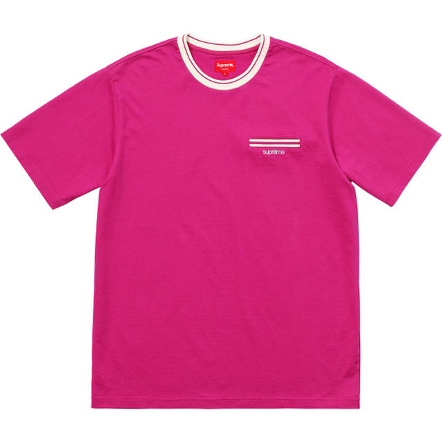 supreme ribbed pocket tee