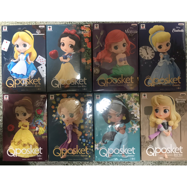 Q posket Disney プリンセス1set 8体未開封品