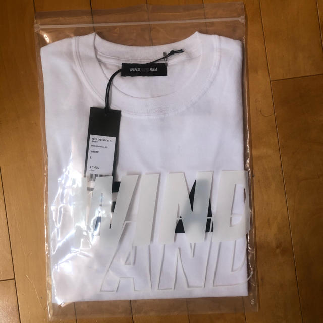 Wind and Sea Keep Distance Tee white LTシャツ/カットソー(半袖/袖なし)
