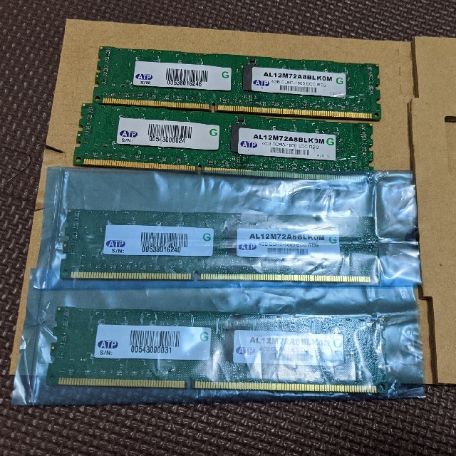 DDR3 ECC REG 4GBメモリ