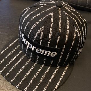 シュプリーム(Supreme)のsupreme 19ss Text Stripe New Era キャップ(キャップ)