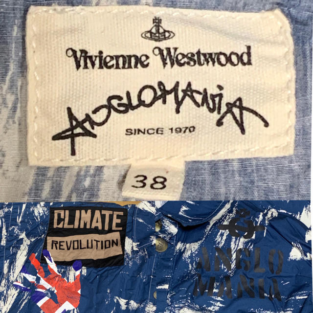 Vivienne Westwood(ヴィヴィアンウエストウッド)の🌟くろの様👑専用🌟 ANGLOMANIA アナーキーシャツワンピ レディースのワンピース(ひざ丈ワンピース)の商品写真