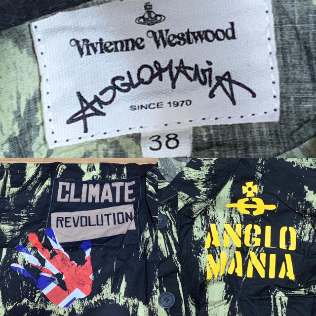 Vivienne Westwood(ヴィヴィアンウエストウッド)のVivienneWestwood ANGLOMANIA アナーキーシャツワンピ レディースのワンピース(ひざ丈ワンピース)の商品写真