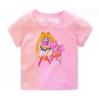 セーラームーン(セーラームーン)の【❣️必読】セーラームーン キッズTシャツ 8Tサイズ（原作Wスーパームーン）(Tシャツ/カットソー)