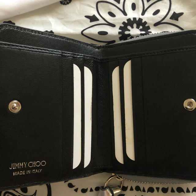JIMMY CHOO(ジミーチュウ)のジミーチュウ★二つ折り財布★ミニ財布 レディースのファッション小物(財布)の商品写真