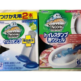 ジョンソン(Johnson's)のスクラビングバブル　トイレスタンプ　本体＋つけかえ用２本(日用品/生活雑貨)