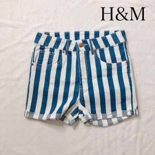 エイチアンドエム(H&M)のH&M⭐︎ストライプ ⭐︎ショートパンツ⭐︎(ショートパンツ)