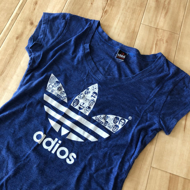 adidas(アディダス)のいくらママ専用adios のＴシャツ　フリーだけどSくらい レディースのトップス(Tシャツ(半袖/袖なし))の商品写真