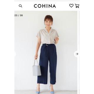 【ぺこ様専用】美品　cohina フレアスリーブスキッパーシャツ(シャツ/ブラウス(半袖/袖なし))