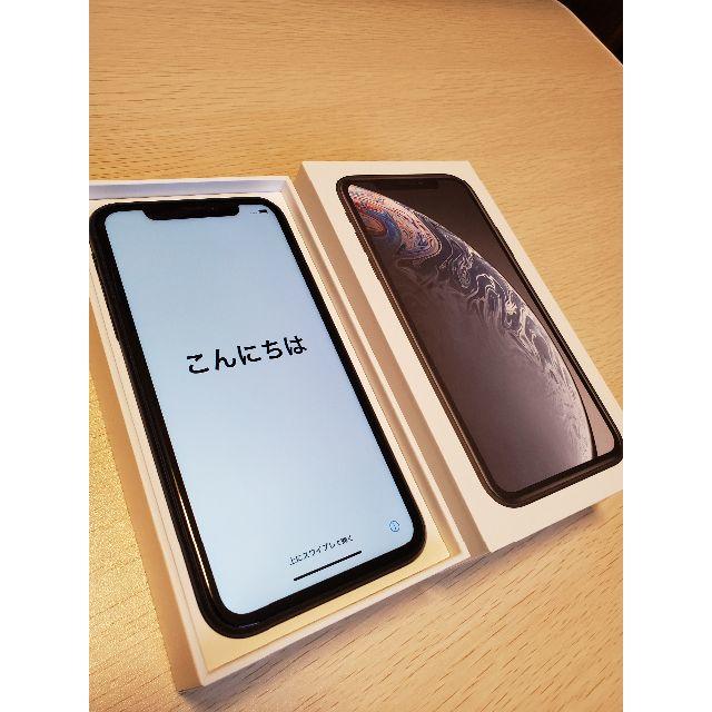 iPhone XR 64GB ブラック SIMフリー(小傷あり) - スマートフォン本体